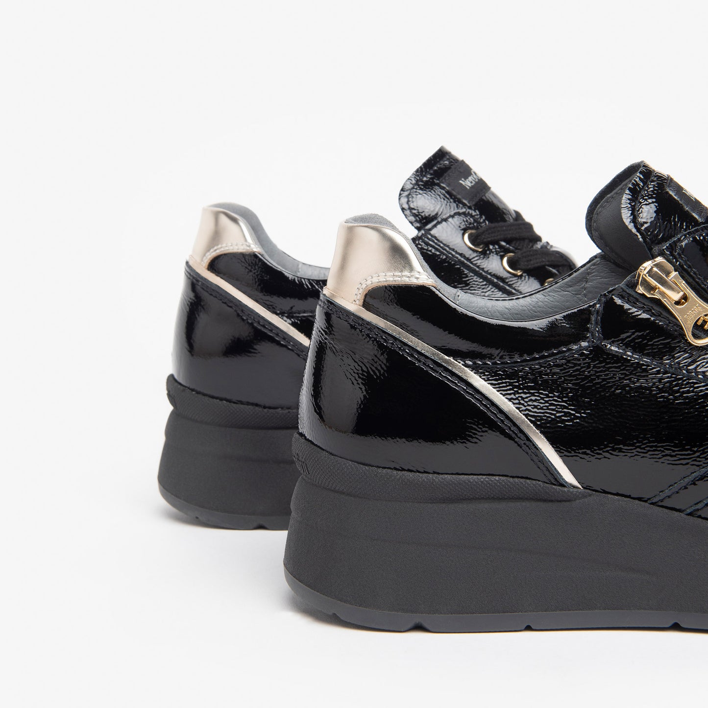 Baskets Riverside Noires Vernies