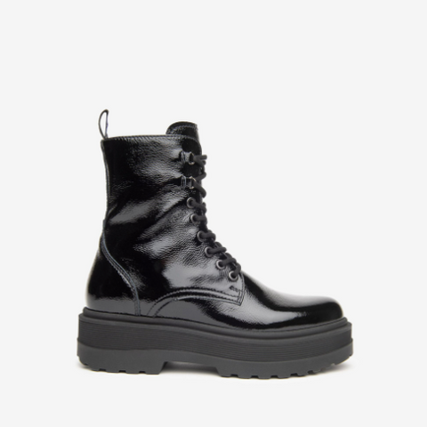 Bottines Lecce Noires Vernies