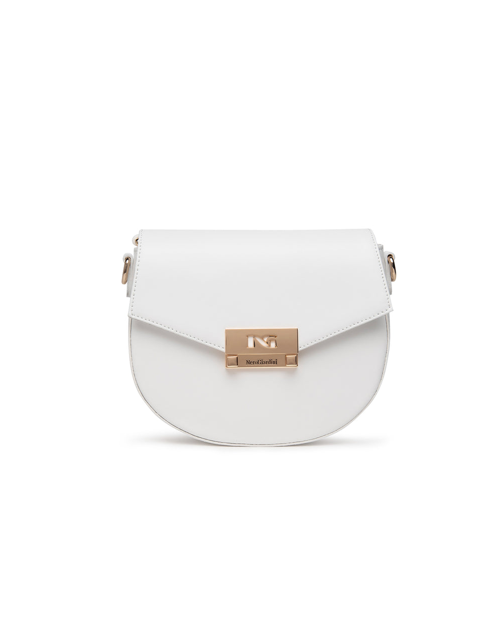 Borsa a trapezio bianca