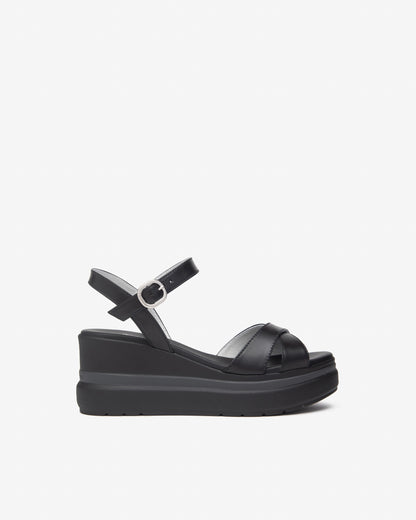 Sandales Paso Noires Article 513510 Marque Italie NeroGiardini Chaussures Cuir Femmes Magasins France Nouvelle Collection Printemps été 2025