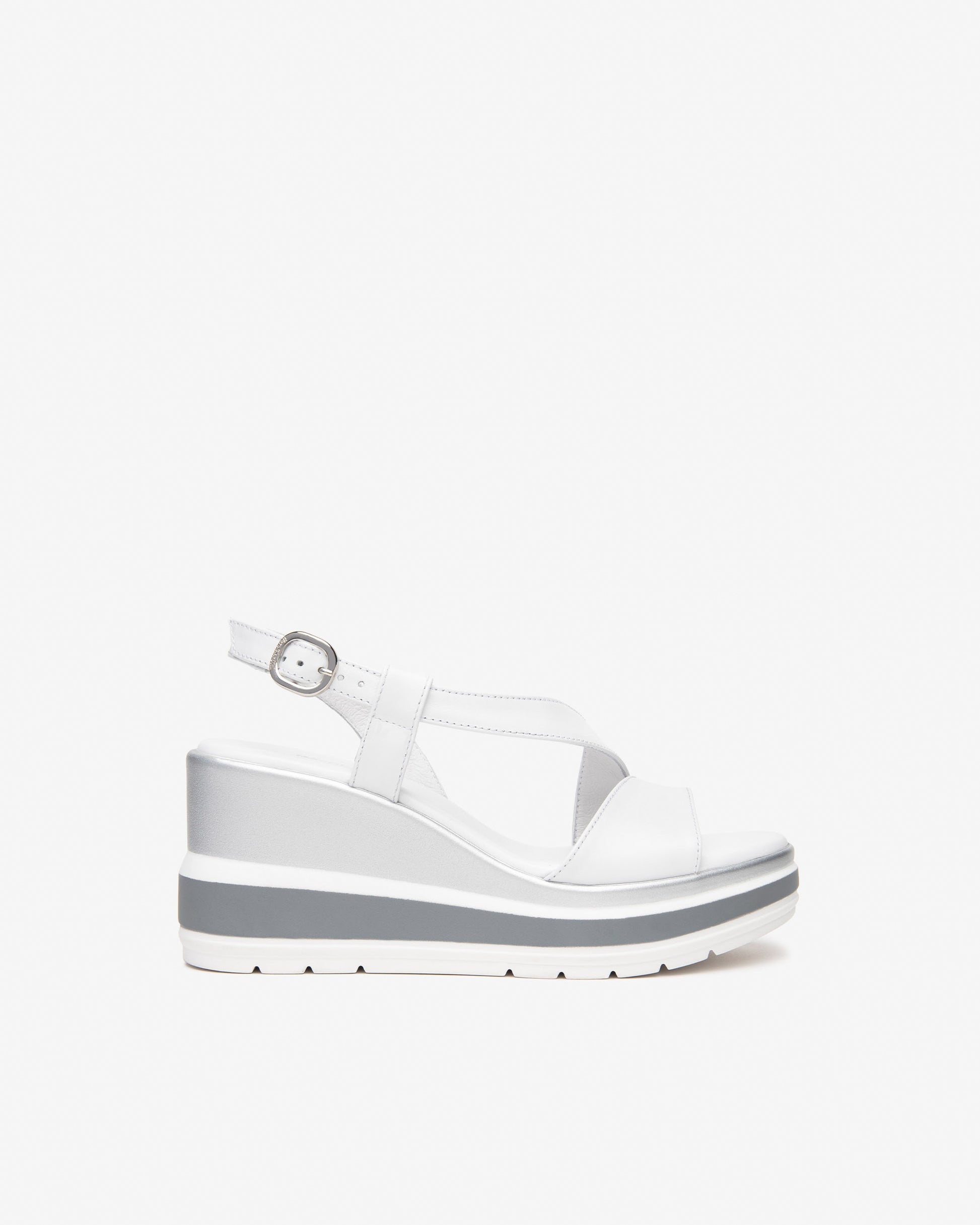 Sandales Vito Blanches Article 513520 Marque Italie NeroGiardini Chaussures Cuir Femmes Magasins France Nouvelle Collection Printemps été 2025