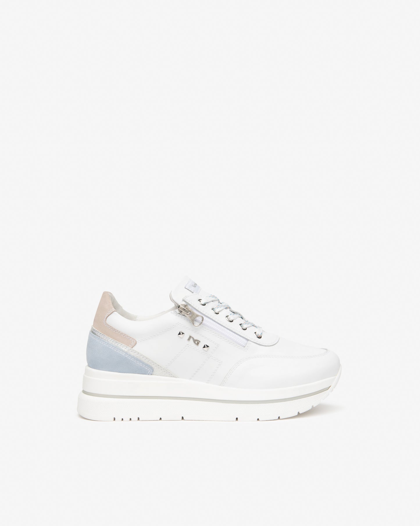Baskets Hobart Blanches Nouvelle collection Printemps Été 2026 marque NeroGiardini chaussures femme baskets tendance cuir qualité fabrication italienne confort premium style chic mode élégance contemporaine haut de gamme