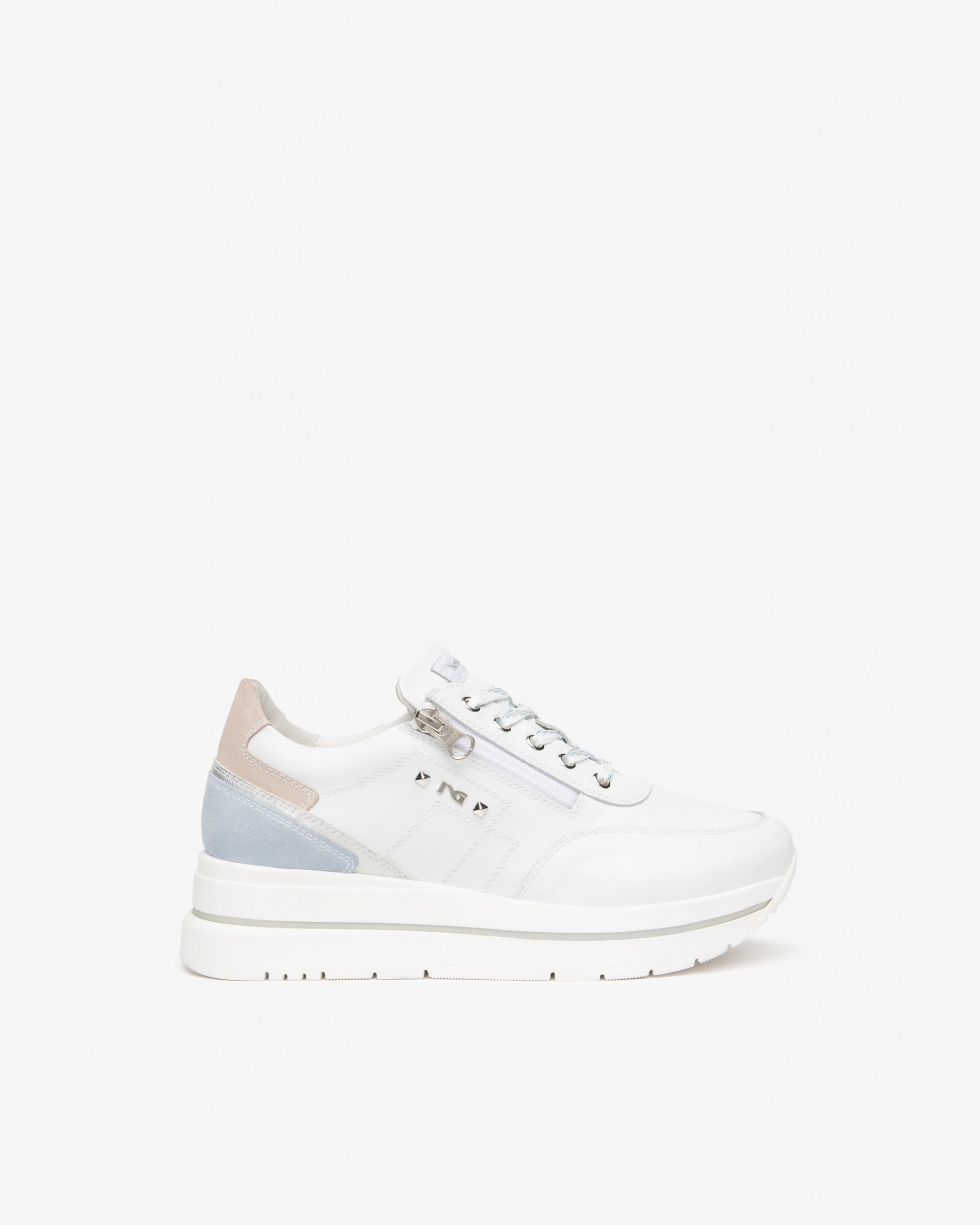 Baskets Hobart Blanches Nouvelle collection Printemps Été 2026 marque NeroGiardini chaussures femme baskets tendance cuir qualité fabrication italienne confort premium style chic mode élégance contemporaine haut de gamme