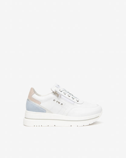 Baskets Hobart Blanches Nouvelle collection Printemps Été 2026 marque NeroGiardini chaussures femme baskets tendance cuir qualité fabrication italienne confort premium style chic mode élégance contemporaine haut de gamme