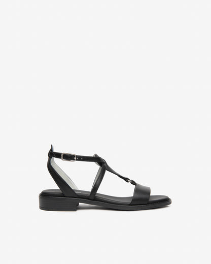 Sandales Gambier Noires article 615895 Nouvelle collection printemps été 2026 Magasins chaussures France marque NeroGiardini Cuir Italien Qualité