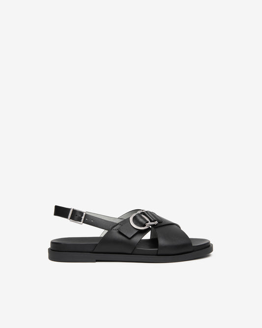 Sandales Mary Noires article 615953 Nouvelle collection printemps été 2026 Magasins chaussures France marque NeroGiardini Cuir Italien Qualité