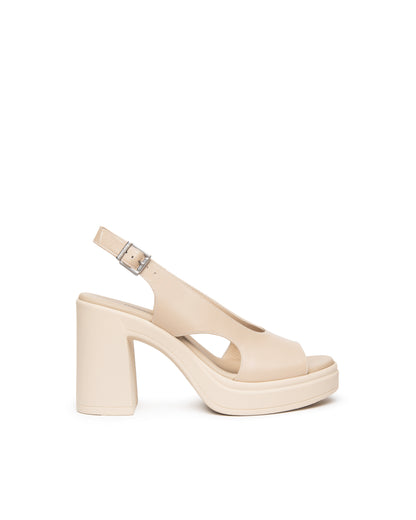 Sandales Enila Beiges Article 616082 Nouvelle collection printemps été 2026 Magasins chaussures France marque NeroGiardini Cuir Italien Qualité
