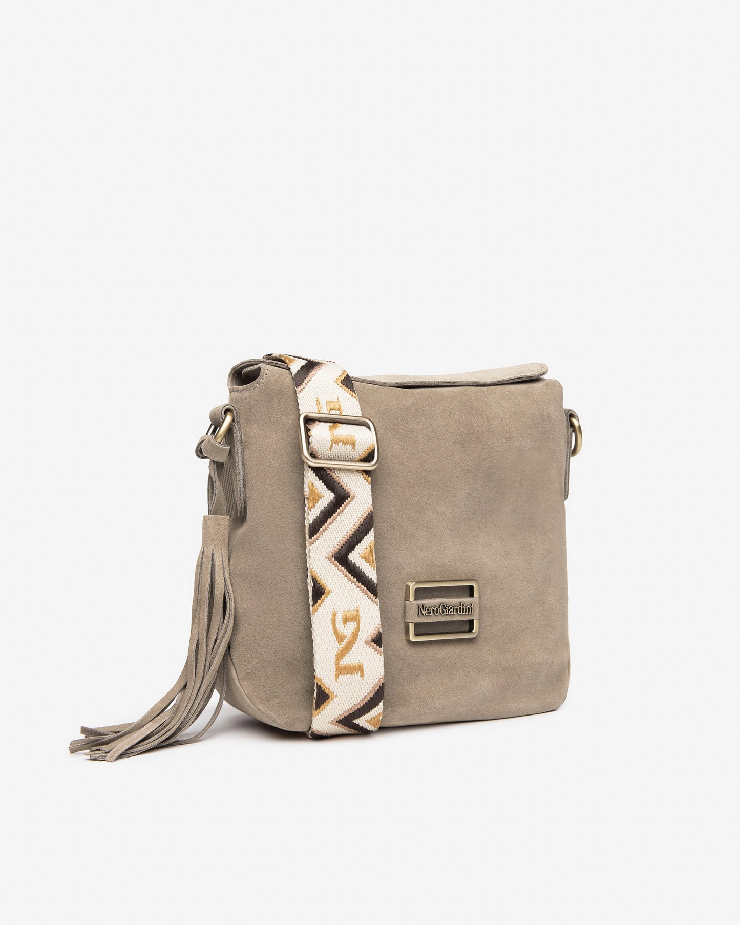 Taupe Messenger Bag