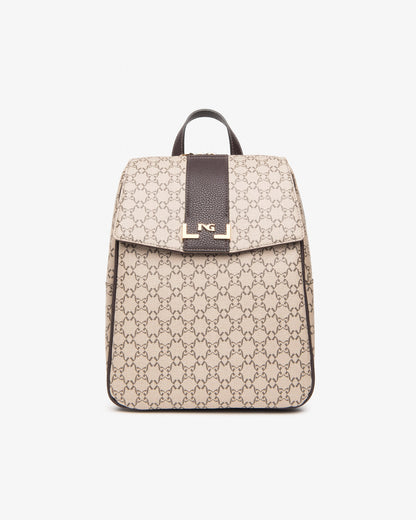 Beige Backpack Bag