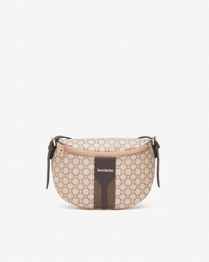 Beige Combined Fanny Pack