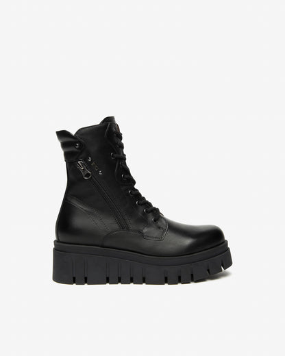 Bottines Skive Noires article 514910 Chaussures femmes Marque NeroGiardini Italie Cuir Nouvelle collection automne hiver 2025 Magasins France