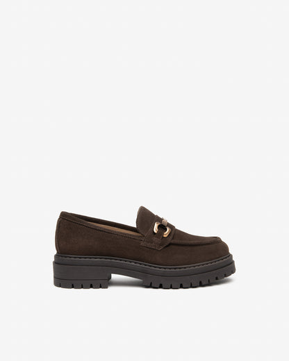 Mocassins Mante Bruns Chaussures femmes Marque NeroGiardini Italie Cuir Nouvelle collection automne hiver 2026 Magasins France