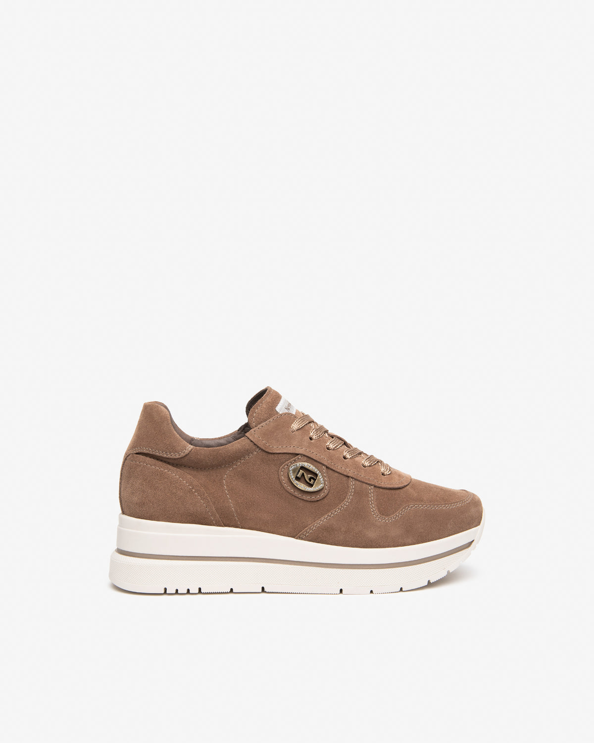 Baskets Vatna Taupes article 617362 Chaussures femmes Marque NeroGiardini Italie Cuir Nouvelle collection automne hiver 2026 Magasins France