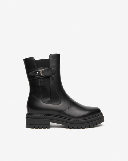 Boots Alborg Noirs article 618020 Chaussures femmes Marque NeroGiardini Italie Cuir Nouvelle collection automne hiver 2026 Magasins France