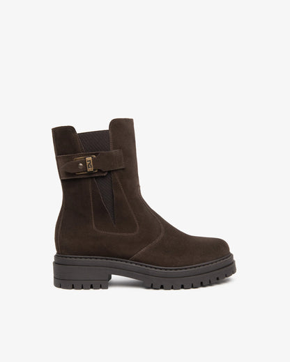 Boots Alborg Bruns article 618021 Chaussures femmes Marque NeroGiardini Italie Cuir Nouvelle collection automne hiver 2026 Magasins France