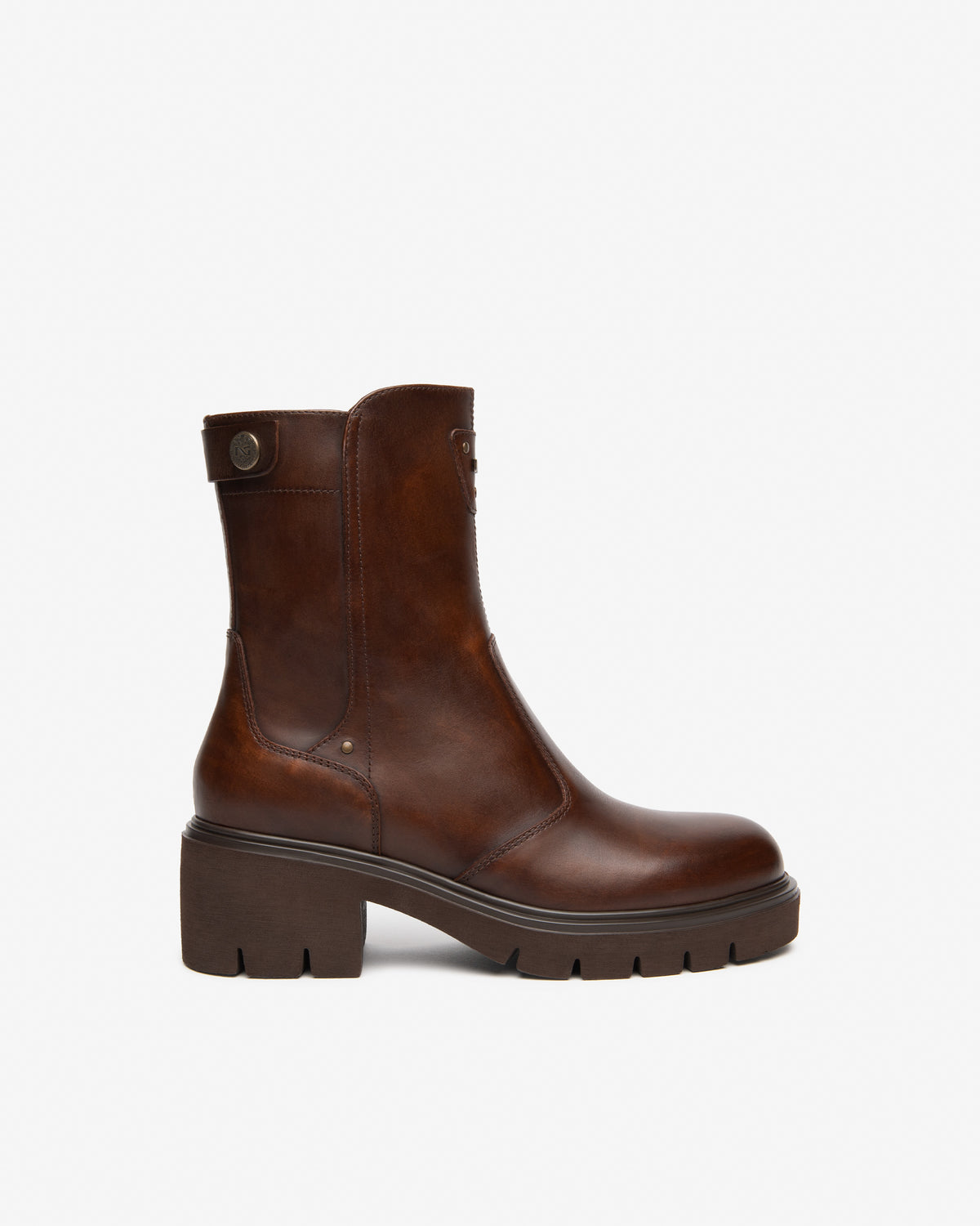 Boots Manghi Bruns article 618055 Chaussures femmes Marque NeroGiardini Italie Cuir Nouvelle collection automne hiver 2026 Magasins France