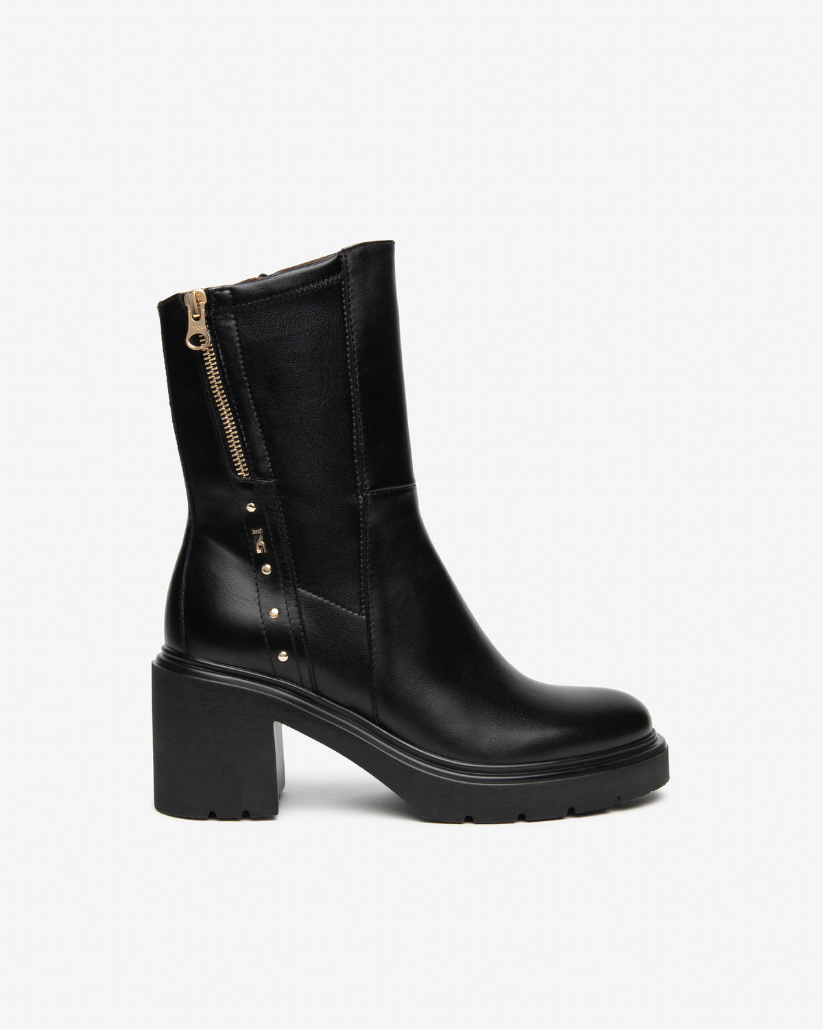 Boots Gote Noirs article 618086 Chaussures femmes Marque NeroGiardini Italie Cuir Nouvelle collection automne hiver 2026 Magasins France