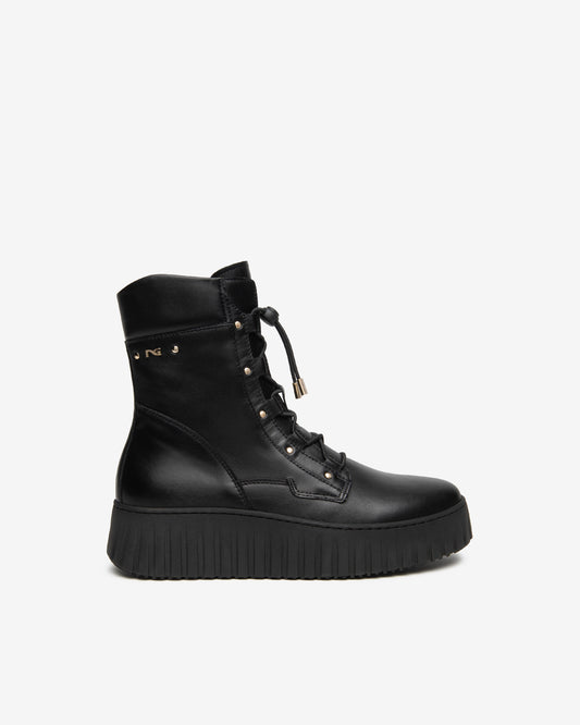 Bottines Tromso Noires article 618123 Chaussures femmes Marque NeroGiardini Italie Cuir Nouvelle collection automne hiver 2026 Magasins France